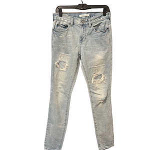 PacSun Blue Distressed Stacked Skinny Denim Jeans
